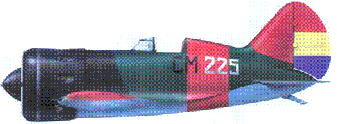 И16 с бортовым идентификационным кодом СМ225 из 7 й эскадрильи аэродром - фото 68