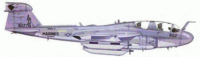 Самолет радиоэлектронной борьбы Грумман ЕА6В Проулер репарационный номер - фото 139