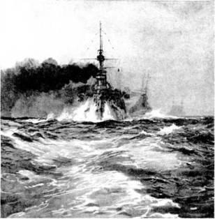Германские крейсера во время шторма С рисунка того времени Как уже - фото 42