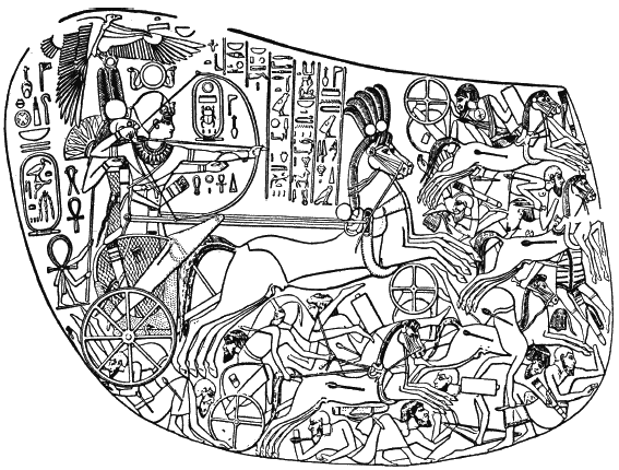 Рис 1 Тутмос IV во время битвы с сирийцами Изображение на царской колеснице - фото 4