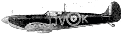 4 Mk I P9386QVK командира 19й эскадрильи скуадрон лидера Брайана Лэйна - фото 17
