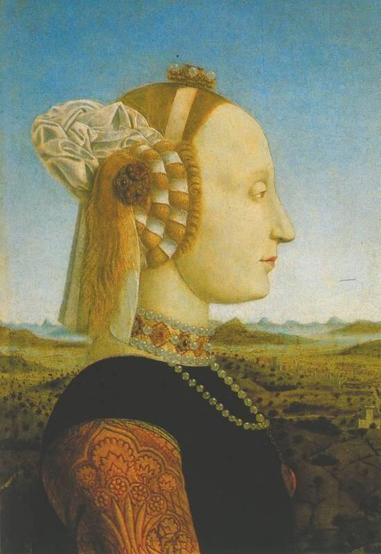 П делла Франческа Портрет Баттисты Сфорца герцогини Урбинской ок 1465 - фото 20