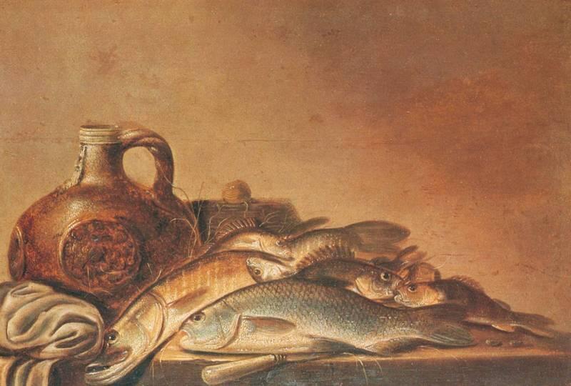 П де Пюттер Рыбы и кувшин на столе Эрмитаж СанктПетербург Подобные - фото 8