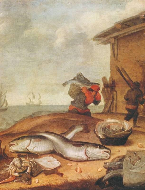 В Ормеа и А Виллартс Рыбы на морском берегу 1649 Эрмитаж - фото 9
