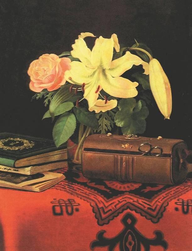 Ф фон Вригт Натюрморт на швейном столике 1868 Художественный музей - фото 30