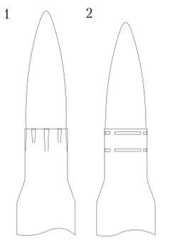 Схема крепления пули в патронах производившихся Подольским 1 и Тульским 2 - фото 4