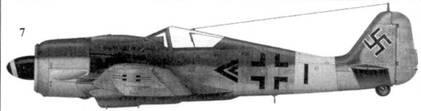 7 Fw 190A8 черный двойной шеврон капитан Герберт Куча Kutscha командир - фото 16