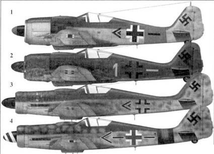 1 Fw 190A8 черный двойной шеврон капитан Пауль Хайнрих Дэне Daehne - фото 7