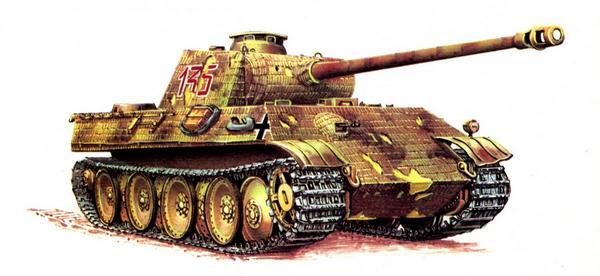 Panther Ausf G 1я рота 12го танкового полка СС SS Panzer Regiment 12 - фото 78