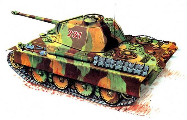 Panther Ausf G 1й батальон 11й танковой дивизии PzAbt1 11Panzer - фото 80
