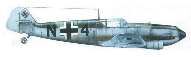 Me 109D из 11NJG 2 Норвегия май 1940 года Верхний камуфляж 0271 Me - фото 151
