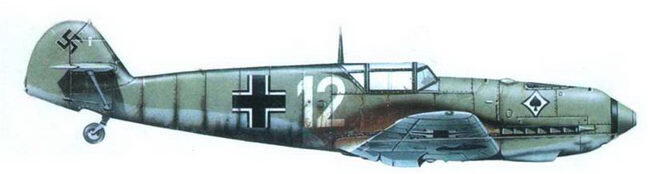 Me 109Е3 из 1JG 53 Дармштадт апрель 1 Самолет несет балочный крест и - фото 156