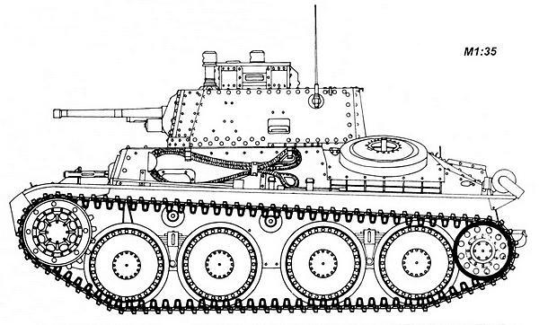 Strv m41 По компоновке и конструкции он был практически идентичен Pz38t - фото 26