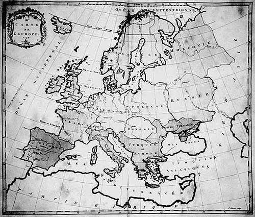 Рис 117 Повидимому предварительный вариант карты Европы созданный в 1754 - фото 17