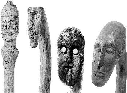 Деревянные домашние идолы 1ХХ вв из раскопок в Новгороде Куда правильнее на - фото 1