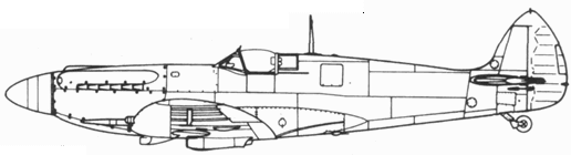 Spitfire F XII серийный Spitfire F XII поздний серийный с конформным боком - фото 252