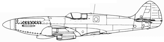 Spitfire PR XIX typ 390 с гермокабиной Spitfire FR XVIII серийный - фото 264