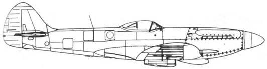 Spitfire FR XVIII серийный Spitfire F21 первый прототип DP851 - фото 266
