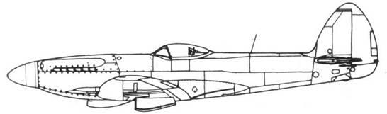 Spitfire F22 серийный Spitfire F22 со сдвоенным винтом Spitfire F22 - фото 273