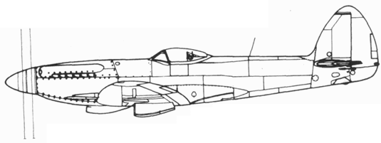 Spitfire F22 со сдвоенным винтом Spitfire F22 поздний серийный Seafire - фото 274