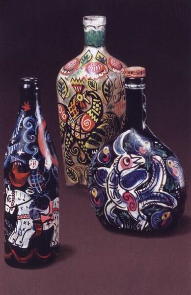 Знаменитые мавринские расписные бутылки В домашней обстановке 1977 г - фото 53