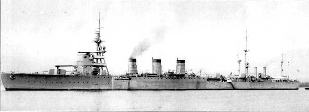 Легкий крейсер Нагара в Сасебо весна 1922 г 13 ноября 1942 Тенрю во - фото 53