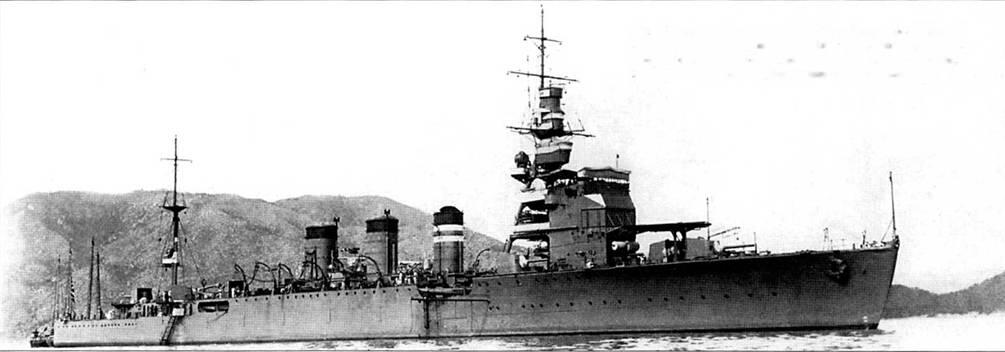 Легкий крейсер Нагара снимок 1930 г Ни корабле еще не демонтирована носовая - фото 65
