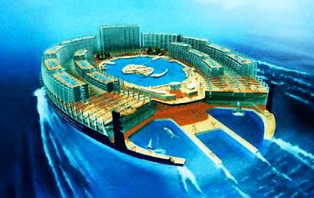 Остров DAZ плавучий город на 10 тысяч человек спроектированный ЖЗоппинидля - фото 14