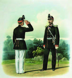 Форма солдат и офицеров русской армии Александр II с конвоем - фото 42