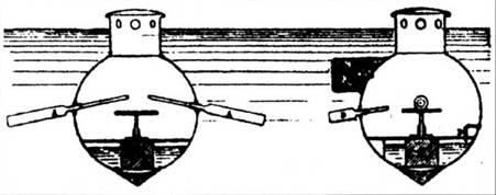 Рисунки Черепахи Бушнелля простроенной в 1775 г Эта одноместная субмарина - фото 2