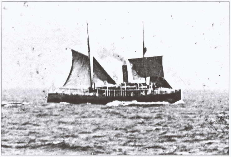 Редкий снимок Таймыр идет под парусами экономя уголь Тихий океан 1910 г - фото 30