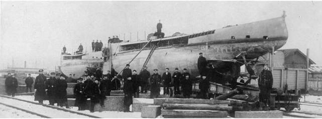 Налим и Касатка перед отправкой во Владивосток Ноябрь 1904 г Налим - фото 91