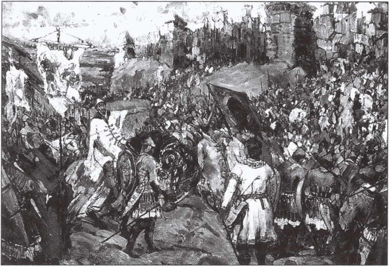 Осада войсками Ивана Грозного ливонского города во время Ливанской войны - фото 9