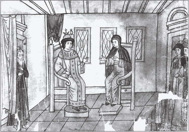Благословение царя матерью инокиней Марфою Из Книги бракосочетания царя - фото 34