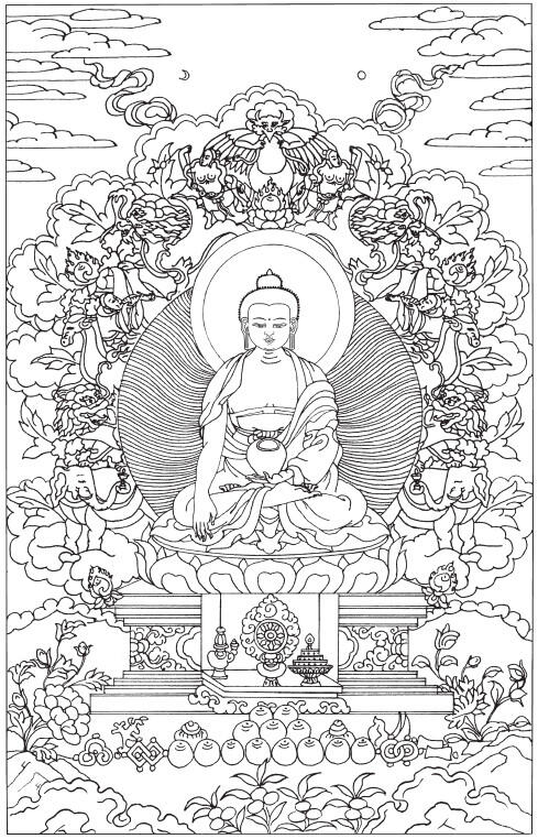 Будда Шакьямуни Телескоп мудрости Намо Гуру Будда Дхарма Сангае 1 Облака - фото 4