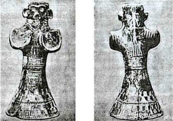 Идол богини в национальном костюме из Кличевца Сербия До 1961 г шумеры и - фото 7