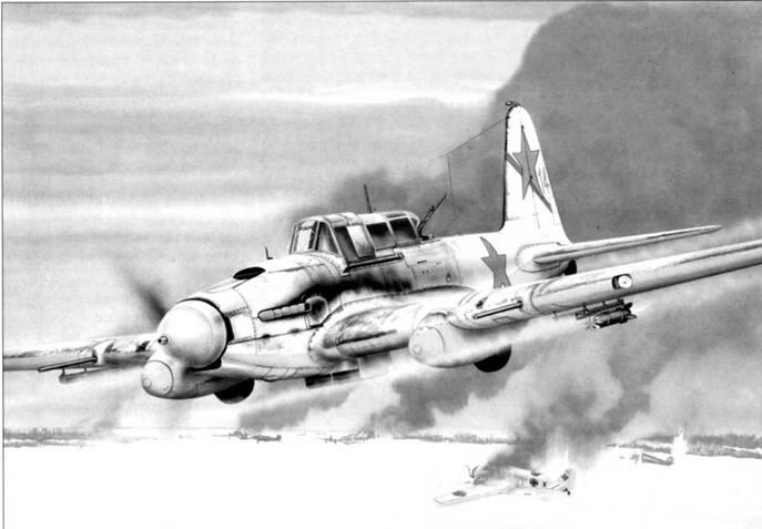 Ил2 тип 3 проводит штурмовку заснеженного аэродрома немцев Первый в мире - фото 1