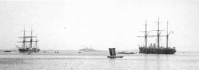 На рейде Иокогамы Адмирал Корнилов на Балтике 19071910 гг - фото 89