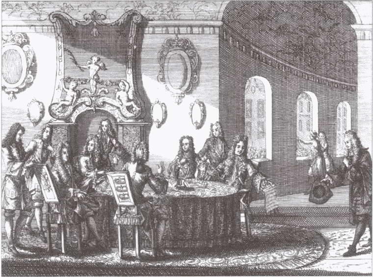 Подписание мирного договора в Ништадте 20 августа 1721 г Худ П Шенк - фото 32