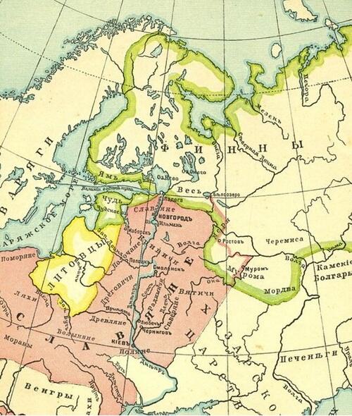 Для гимназистов Карта из учебника истории М Острогорского 1915 г ПО - фото 3