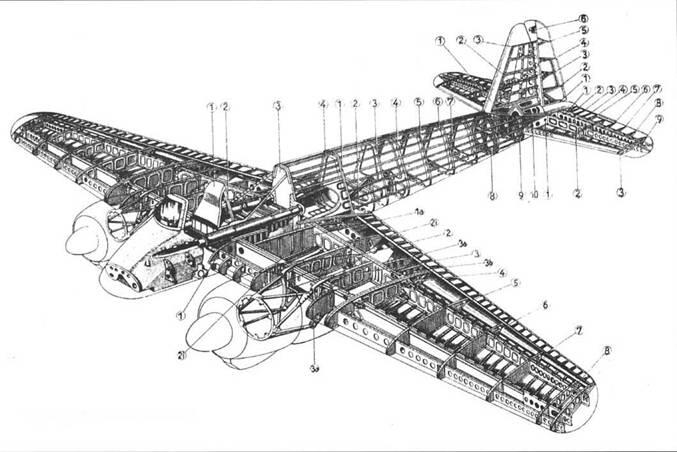 Структура и членение самолета Необычный вид на шестой Hs 129 В0 код KKVN - фото 34