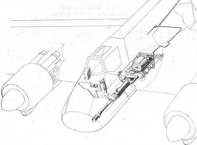 Прорисовка установки 30mmi пушки МК 101 под фюзеляжем Установка пушки МК - фото 60