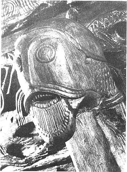 Голова викинга вырезанная на осебергском корабле IX в Как и на всех - фото 5