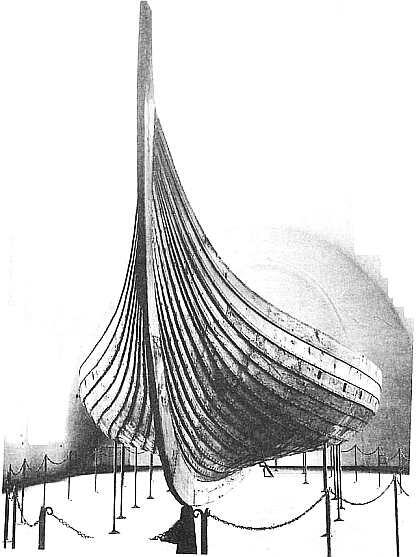 Восстановленный гокстадский корабль в музее кораблей викингов в Осло - фото 9