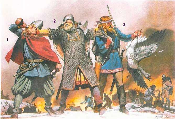 Рис II Воинывикинги IXX вв Любимыми цветами одежды викингов были - фото 31