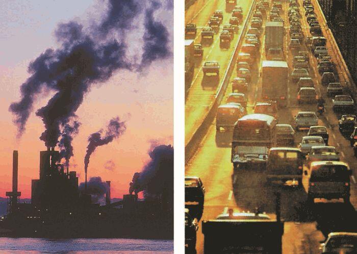 Рис 92 Загрязнение воздуха выбросы промышленных предприятий и выхлопные газы - фото 95