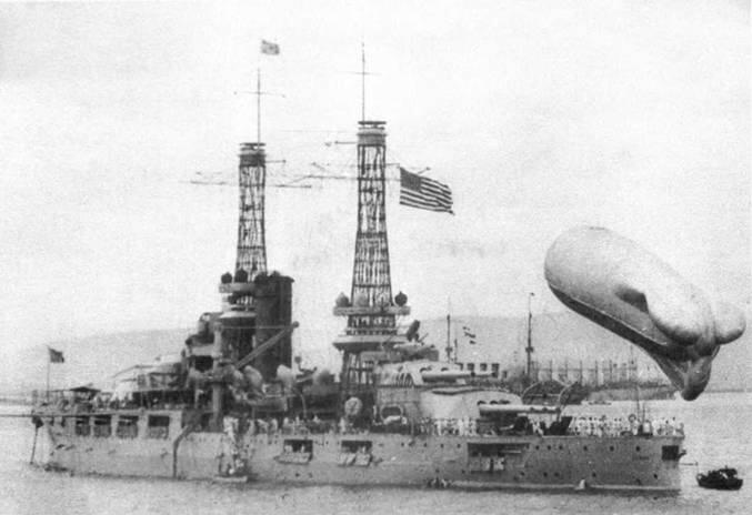 Линейный корабль Nevada в 1918 вверху и в 1920 г Nevada в 1920е гг - фото 163