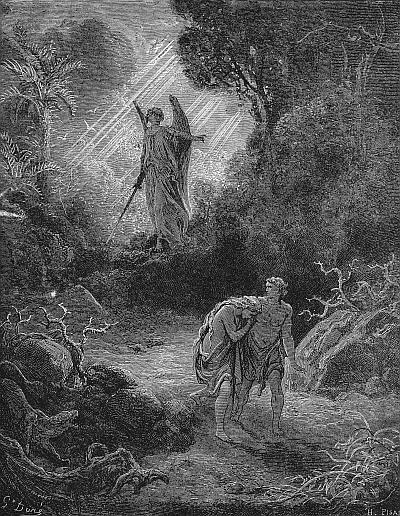 Г Доре Изгнание Адама и Евы из рая Каменные идолы с о Пасхи Но пожалуй - фото 4