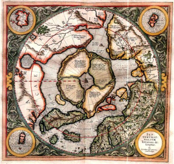 Карта Даарии из Атласа Меркатора 1595 года Карта 1 Исход из Даарии и - фото 66