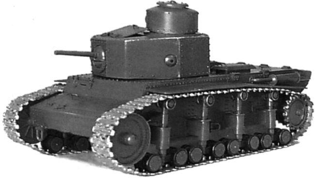 Деревянная модель танка Т12 вид справа и слева Помимо танков конструкторы - фото 12